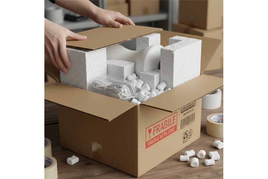 Ảnh: ứng dụng của nhựa ps trong đóng gói hàng hóa